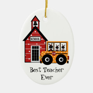 En Céramique Ornement cadeau de l'enseignant de l'école