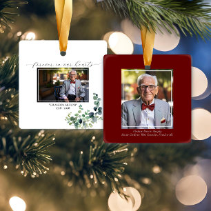 En Céramique Ornement Carré du mémorial Eucalyptus - 2 Photos