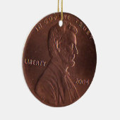 En Céramique Ornement chanceux de penny de CB (Droite)