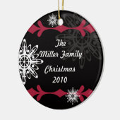 En Céramique Ornement chic moderne de flocon de neige (Gauche)