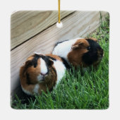 En Céramique Ornement - Chiens de Guinée (Dos)