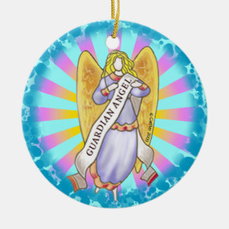 En Céramique Ornement Christian Guardian Angel