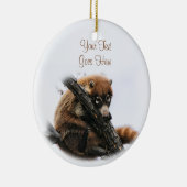 En Céramique Ornement : Coatimundi #5 (Cercle) (Droite)