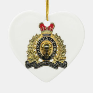 En Céramique Ornement coeur heart rcmp