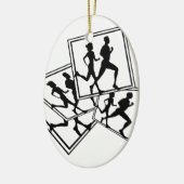 EN CÉRAMIQUE ORNEMENT COURANT DE NOËL (Gauche)