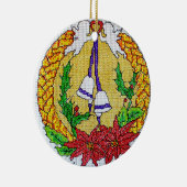 En Céramique Ornement croisé de Noël de style de point (Droite)