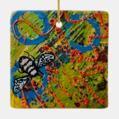 En Céramique Ornement d'abeilles de miel (Dos)