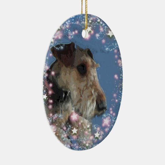 En Céramique Ornement d'Airedale Terrier (Droite)