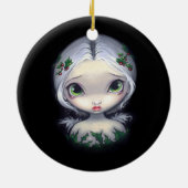 En Céramique Ornement "d'ange de houx" (Dos)