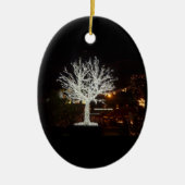 En Céramique Ornement d'arbre argenté (Devant)