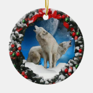 En Céramique Ornement d'arbre de chanteurs de Noël