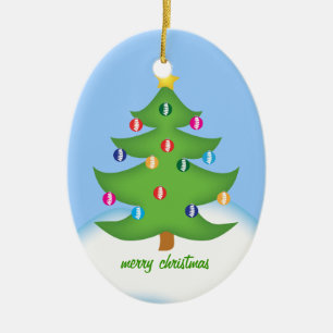 En Céramique Ornement d'arbre de Noël de chiropractie