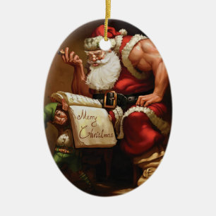 En Céramique Ornement d'arbre de Noël - pour Bodybuilding