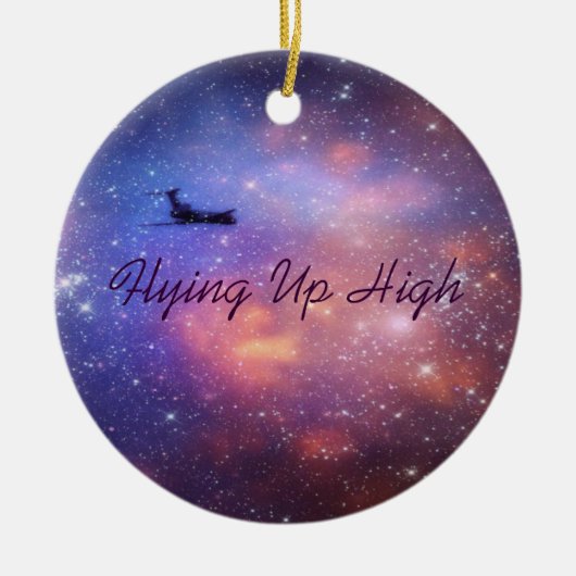 En Céramique Ornement d'avion de l'espace (Devant)