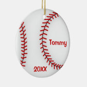 En Céramique Ornement de baseball (Droite)