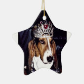 En Céramique Ornement de Basset Hound (Droite)