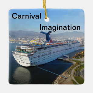 En Céramique Ornement de bateau de croisière d'imagination de