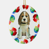 En Céramique Ornement de beagle (Droite)