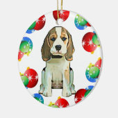En Céramique Ornement de beagle (Gauche)