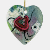 En Céramique Ornement de belette de Valentine (Droite)