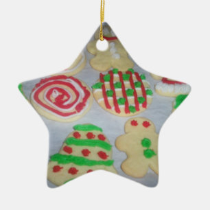 En Céramique Ornement de biscuit de Noël d'étoile
