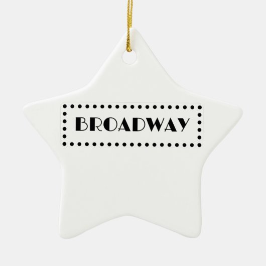 En Céramique Ornement de Broadway (Devant)