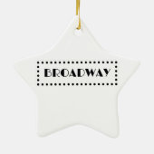 En Céramique Ornement de Broadway (Dos)