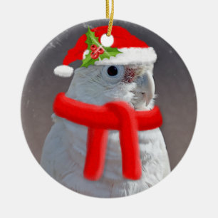 En Céramique Ornement de cacatoès de Noël