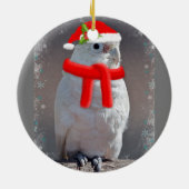 En Céramique Ornement de cacatoès de Noël (Dos)