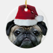 En Céramique Ornement de carlin de Noël (Dos)