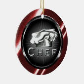 En Céramique Ornement de casquette de chef (Droite)