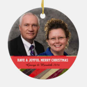 En Céramique Ornement de cercle de cadeau de Noël de