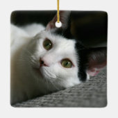 En Céramique Ornement de chat (Dos)
