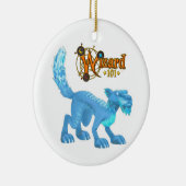 En Céramique Ornement de chat de glace (Droite)