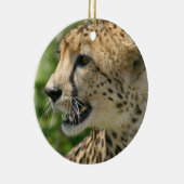 En Céramique Ornement de chat de guépard (Droite)