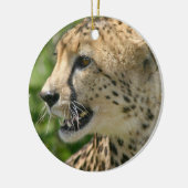 En Céramique Ornement de chat de guépard (Gauche)