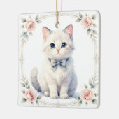 En Céramique ornement de chat mignon (Gauche)