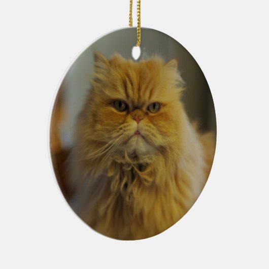 En Céramique Ornement de chat persan (Droite)