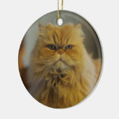 En Céramique Ornement de chat persan (Gauche)