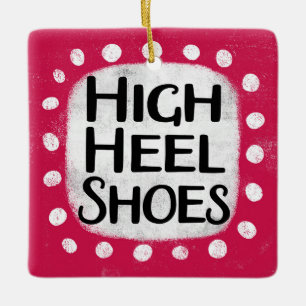 En Céramique Ornement de chaussures à talon élevé