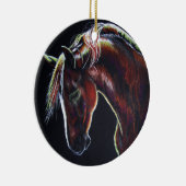 En Céramique Ornement de cheval de Morgan (Droite)