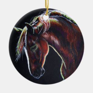 En Céramique Ornement de cheval de Morgan
