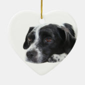 En Céramique Ornement de chien d'indicateur (Dos)