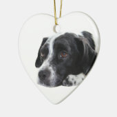En Céramique Ornement de chien d'indicateur (Gauche)