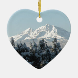 En Céramique Ornement de coeur de vacances de cascade