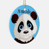 En Céramique Ornement de conception de l'ours de panda (Droite)