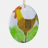 En Céramique Ornement de coq (Droite)