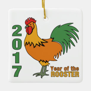 En Céramique Ornement de coq 2017