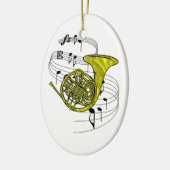 En Céramique Ornement de cor de harmonie (Gauche)