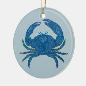 En Céramique Ornement de crabe bleu (Gauche)